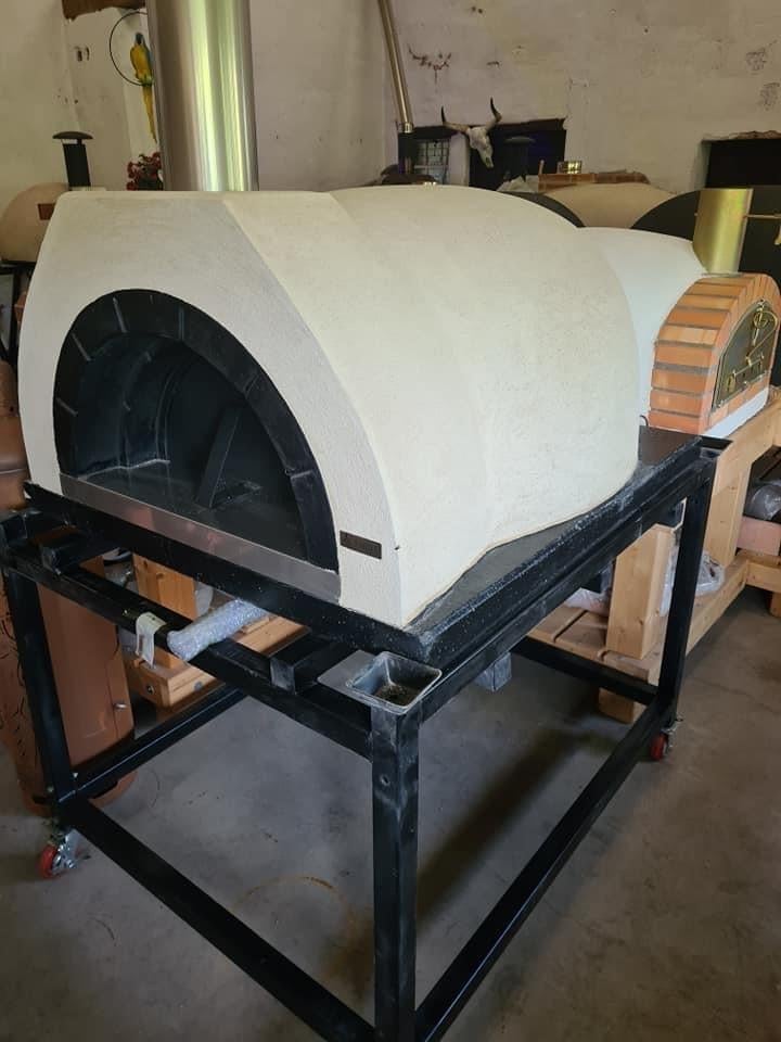 Nieuwe steenoven AMALFI AD80 houtgestookte pizzaoven, Ophalen, Houtskool, Nieuw, Vrijstaand