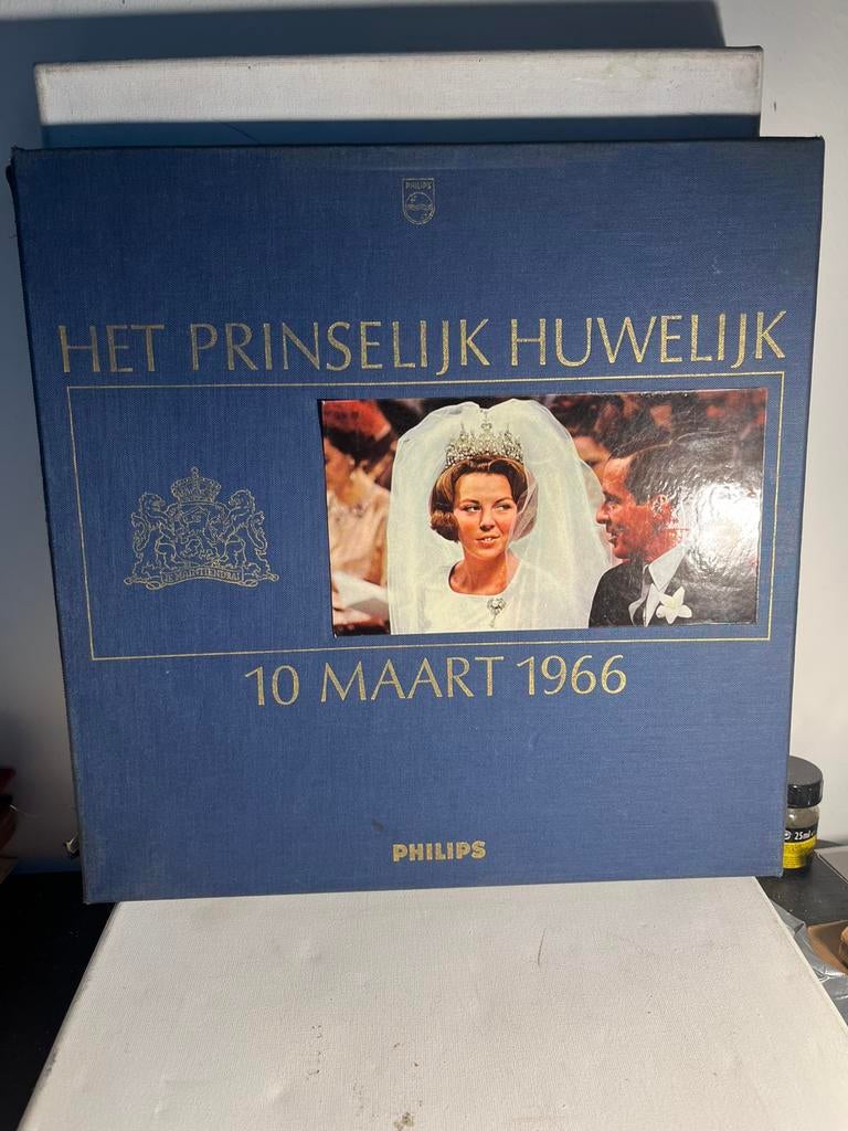 2-LP boxset t.g.v. huwelijk van Prinses Beatrix en Claus, Ophalen of Verzenden