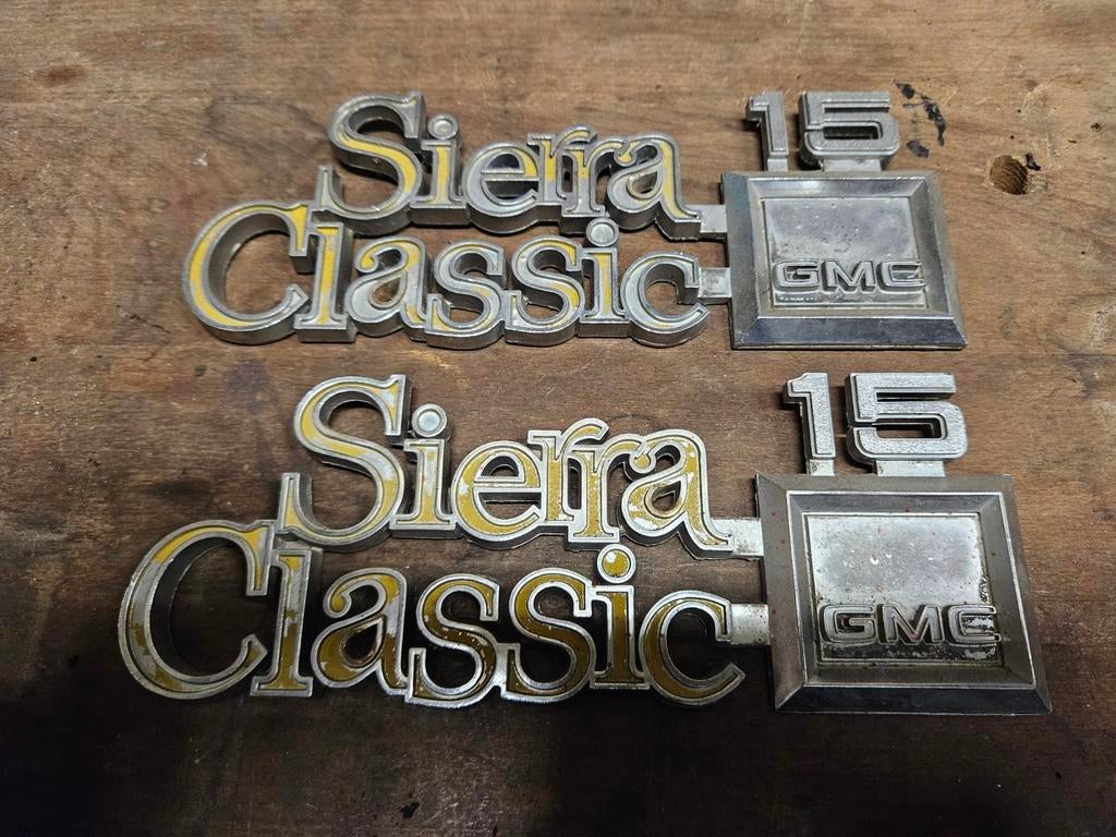 2x Gmc Embleem Pick Up Gmc Sierra 1500, Gebruikt, Voor, Ophalen of Verzenden, Spatbord