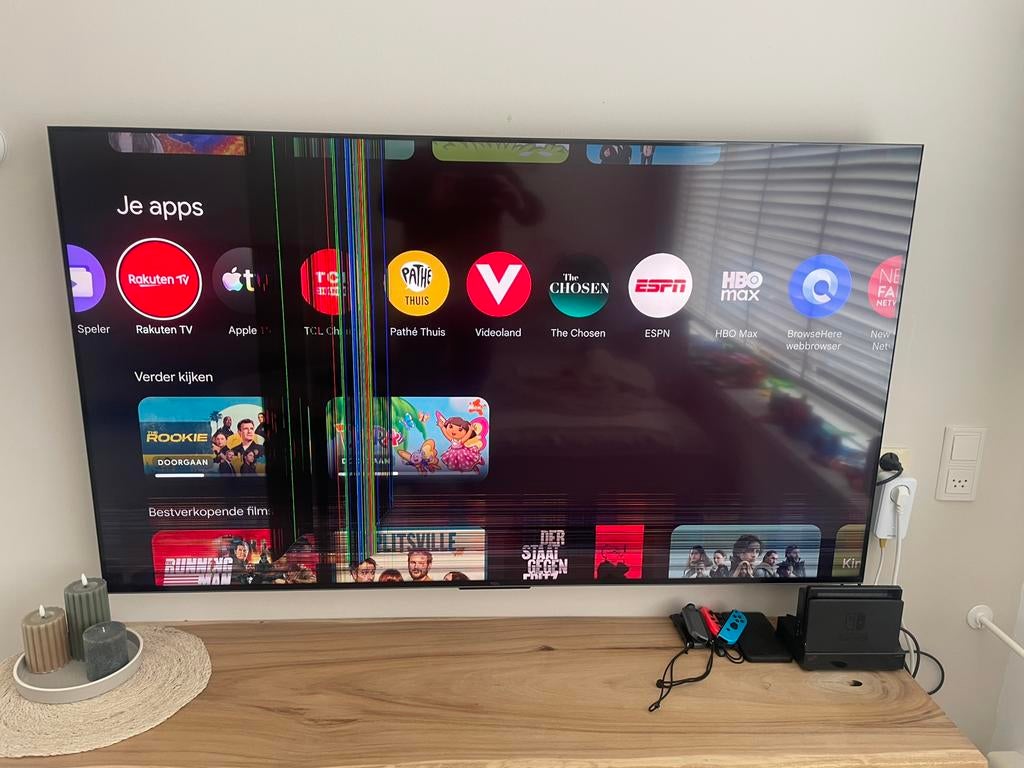TCL TV  1,5 jaar oud, 100 Hz, 100 cm of meer, 4k (UHD), Smart TV