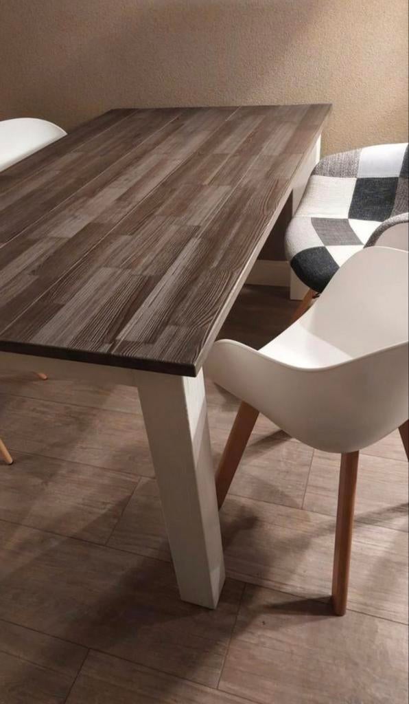 Stoere houten eettafel, Haco Toulouse, in goede staat, Ophalen, Gebruikt, 50 tot 100 cm, 150 tot 200 cm