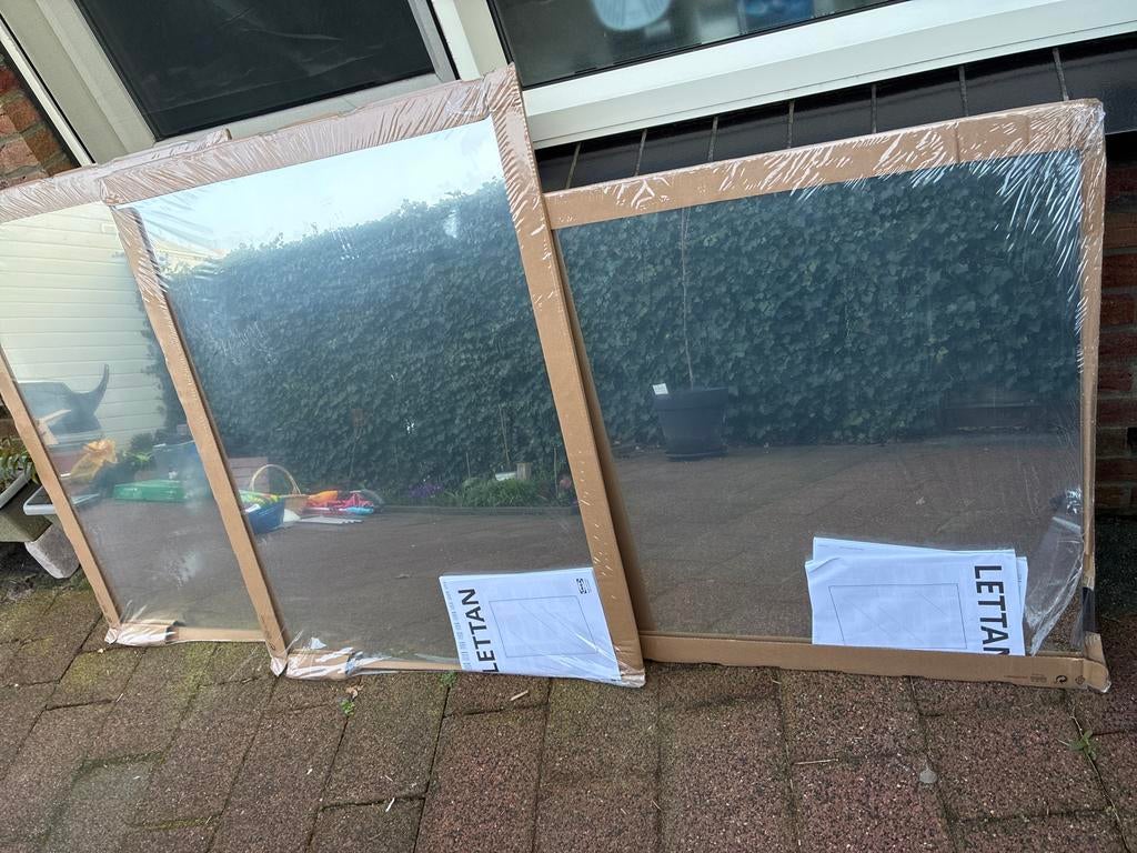 Nieuwe IKEA LETTAN spiegel 80x96 cm -3stuks, Ophalen, Nieuw, 75 tot 100 cm, Minder dan 100 cm