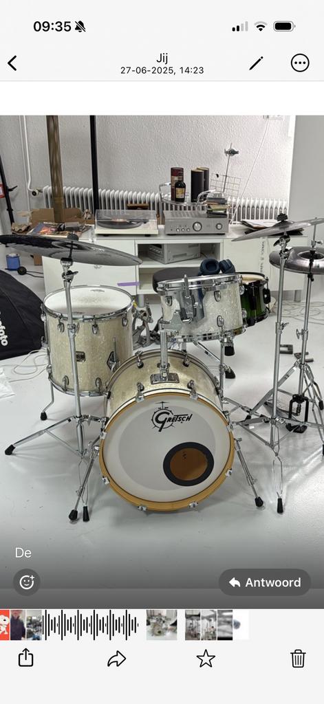 Gretsch Catalina Kit zonder snare bekkens, Muziek en Instrumenten, Ophalen of Verzenden, Zo goed als nieuw, Overige merken