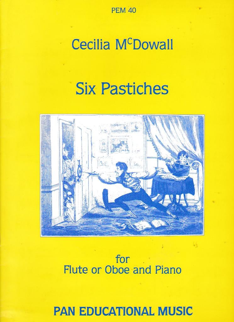 Six Pastiches Flute Oboe Piano ( 82 ), Verzenden, Klassiek, Zo goed als nieuw, Hobo
