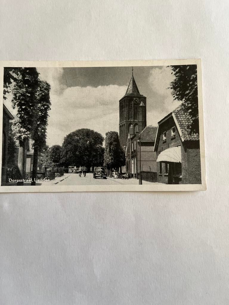 Ansichtkaart Dorpsstraat, Lienden, Verzamelen, Ansichtkaarten | Nederland, Gelopen, Gelderland, 1940 tot 1960, Ophalen of Verzenden