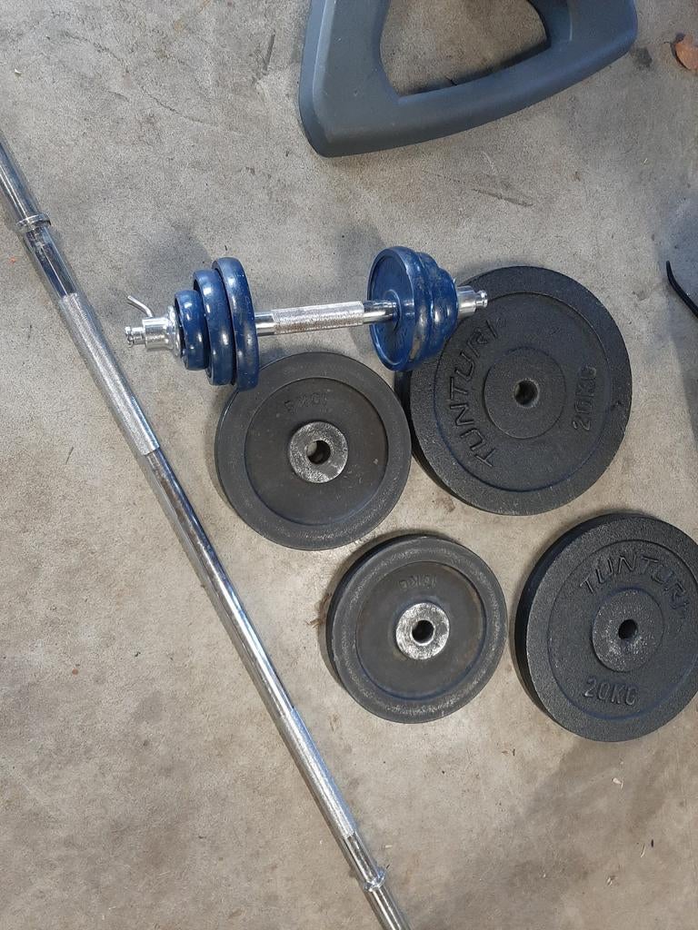 Halterset 60+kilo, Sport en Fitness, Fitnessmaterialen, Ophalen, Halterset