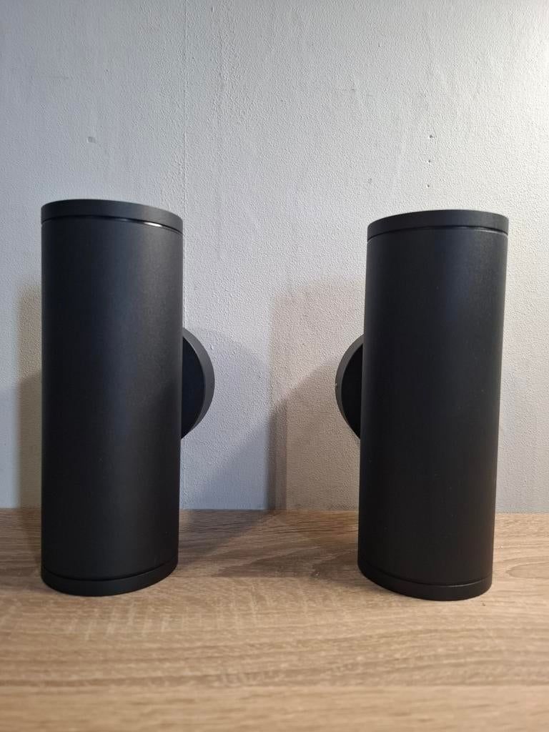 Set van 2 Opple LED wandlampen, zwart, up/down, 20W, Minder dan 50 watt, Nieuw, Ophalen of Verzenden, Netvoeding