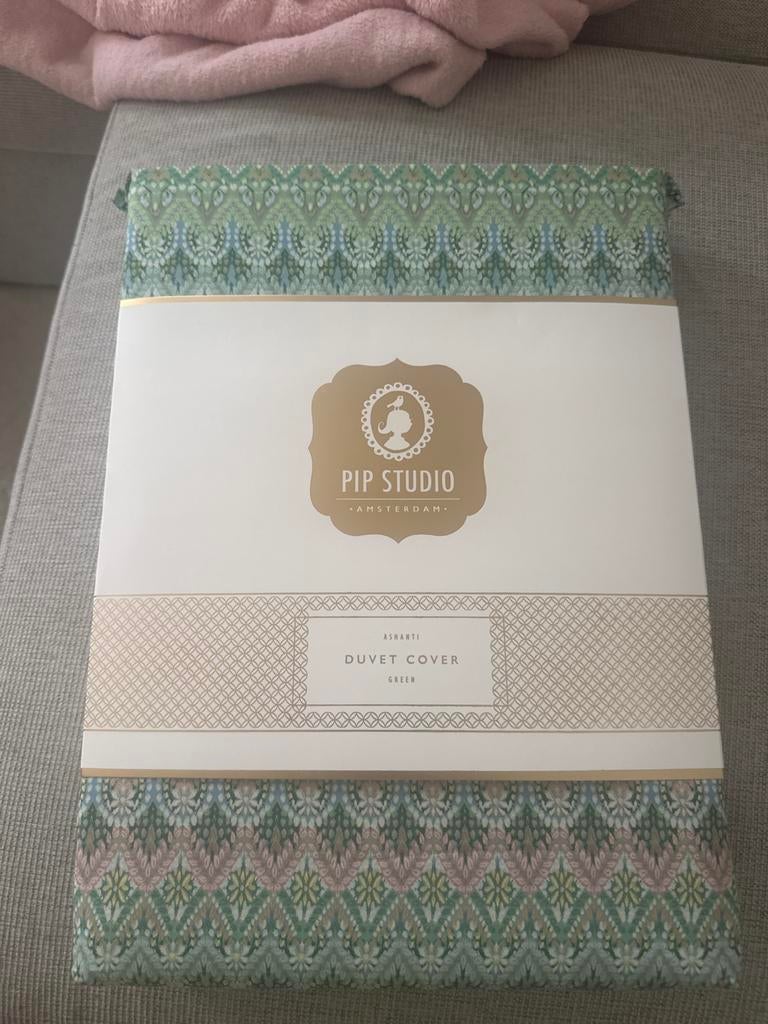 NIEUW Pip Studio Ashanti Groen dekbedovertrek 240x200/220, Ophalen, Dekbedovertrek, Groen, Nieuw