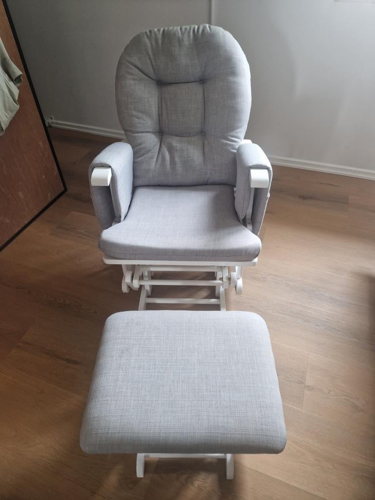 Schommelstoel / voedingsstoel, Ophalen, Gebruikt, Wit, Eén