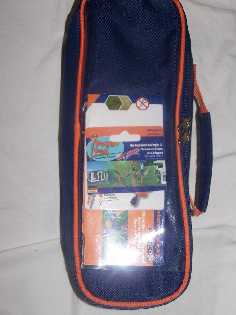 PeggyPeg schroefharingen N2 met combitool en 2 SDS boren, Caravans en Kamperen, Kampeeraccessoires, Ophalen of Verzenden, Zo goed als nieuw