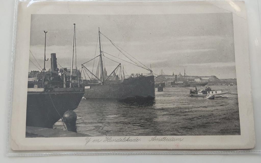 Prachtige Mooie Ansichtkaart VAN DE HANDELSKADE Rotterdam, Ophalen of Verzenden, Kaart, Foto of Prent