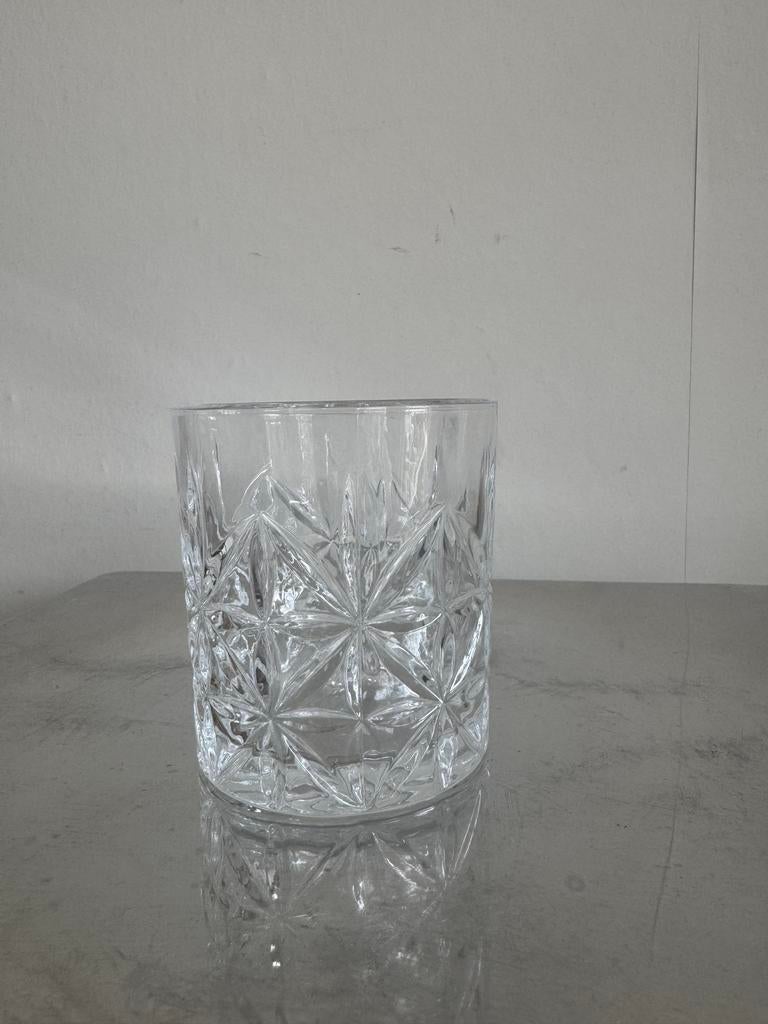Glazen  met sterpatroon (19 stuks), Glas of Glazen, Nieuw, Ophalen of Verzenden, Glas