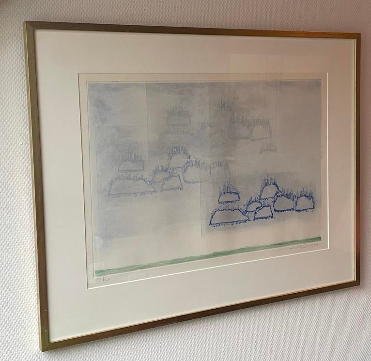 Ets Jan Montyn - Mekong II (1970), Antiek en Kunst, Kunst | Etsen en Gravures, Ophalen