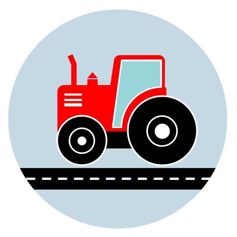 Muursticker Sticker Cirkel Tractor Designed4Kids, Designed4Kids, Nieuw, Ophalen of Verzenden, Designed4kids@live.nl