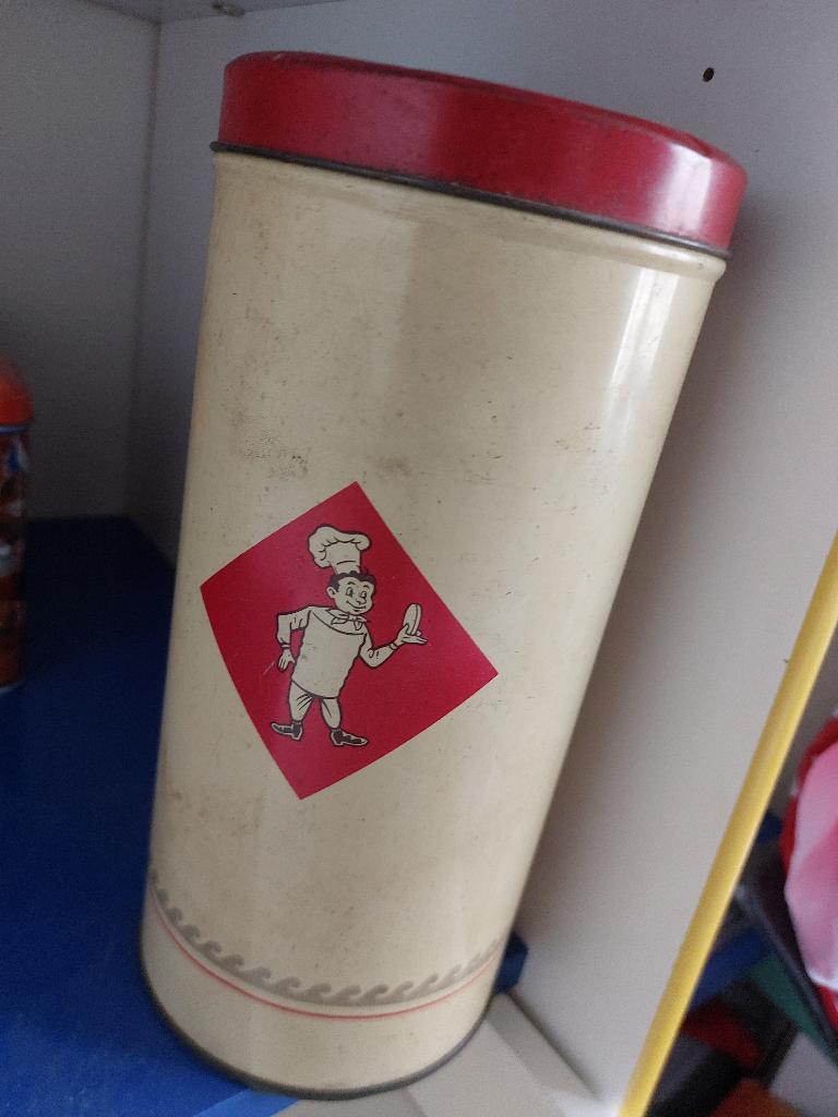 oude beschuitbus Bolletje, Verzamelen, Blikken, Ophalen of Verzenden, Gebruikt, Overige