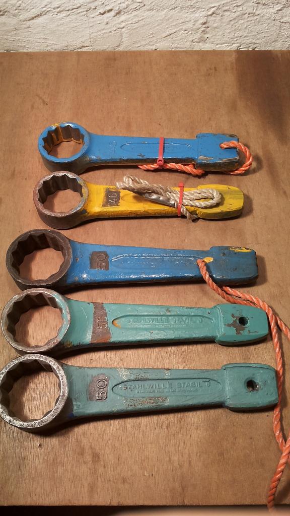 Stahlwille ringslagsleutels 46 en 50, Ophalen of Verzenden, Gebruikt