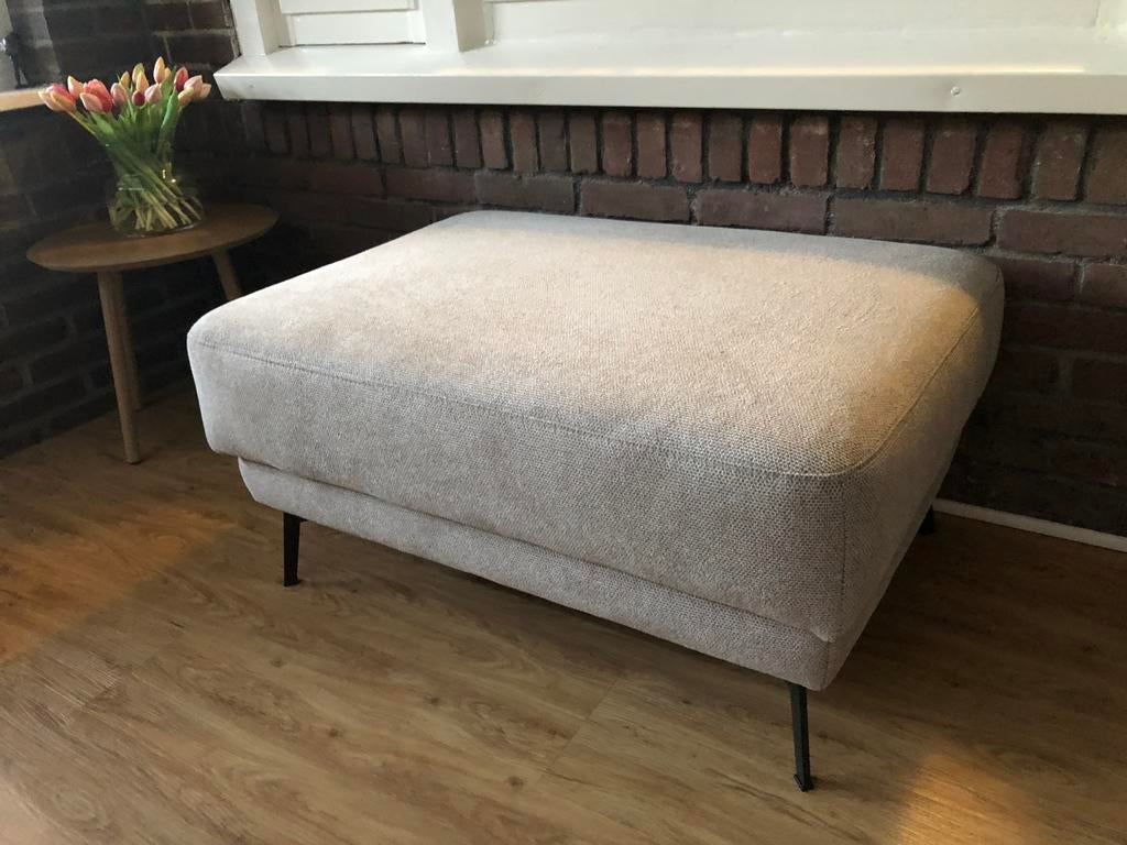 Zgan hocker / voetenbank, Ophalen, 75 tot 100 cm, Zo goed als nieuw, Rechthoekig