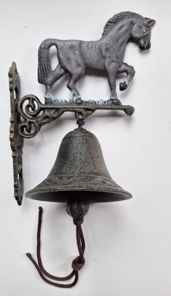 Bel van gietijzer paard, Tuin en Terras, Verzenden, Nieuw