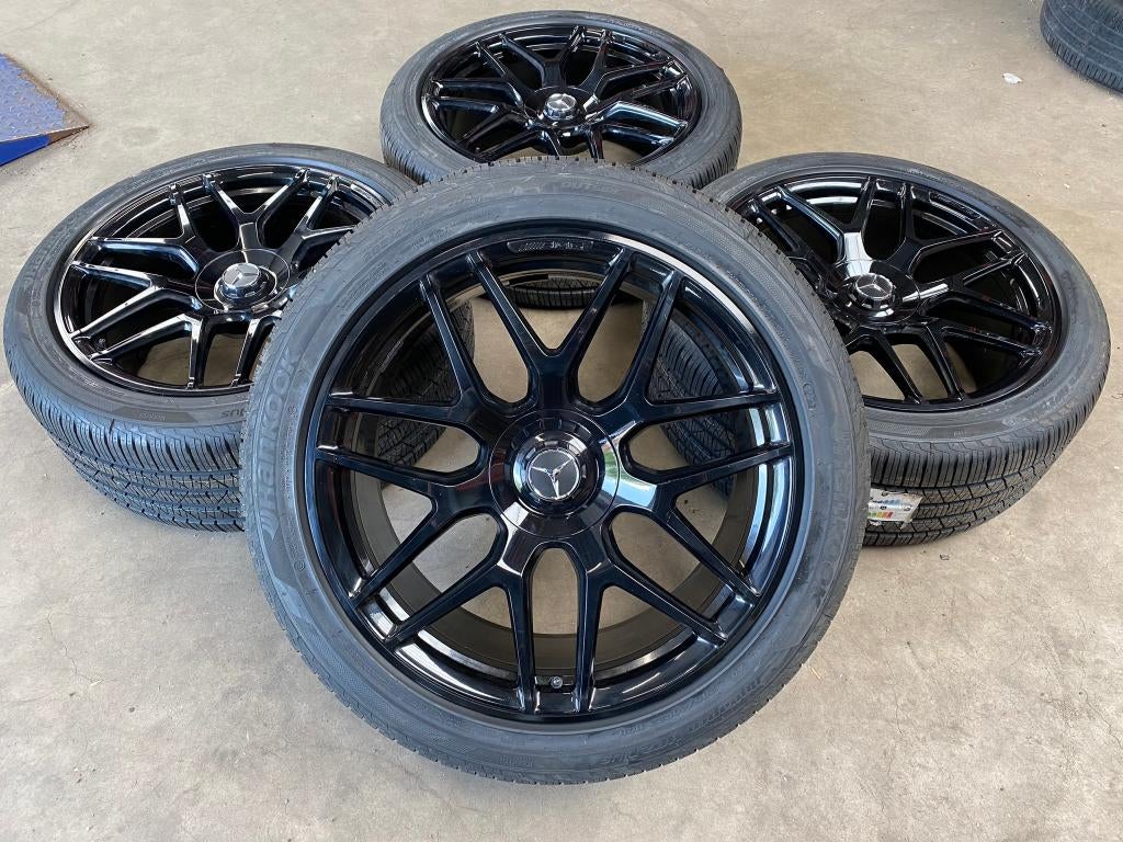 22 inch originele G63 AMG velgen + banden Mercedes G klasse, 285 mm, Banden en Velgen, Nieuw, Overige maten