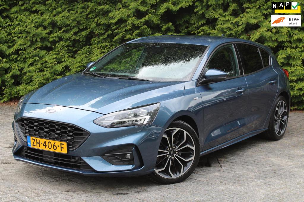 Ford Focus 1.5 EcoBoost ST Line Business 182PK | Stoel/stuur, Stof, Gebruikt, Blauw, Origineel Nederlands
