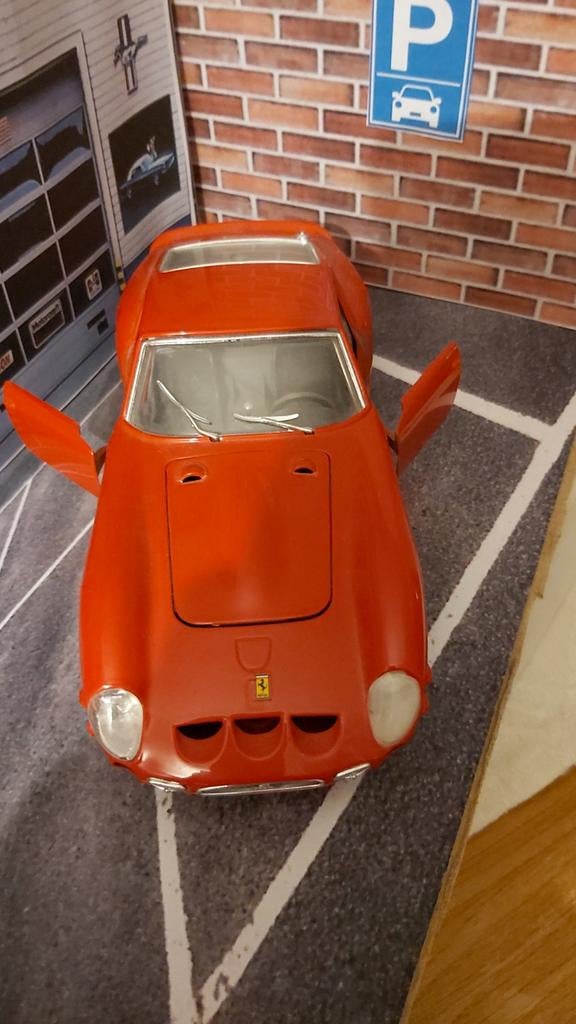 Ferrari 250 GTO modelauto - Rood, schaalmodel, Ophalen of Verzenden, Gebruikt, Auto, Overige merken