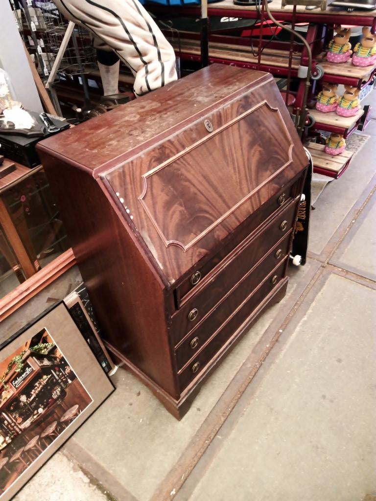 Antieke secretaire met bureau en lades, Ophalen of Verzenden, ., ., .