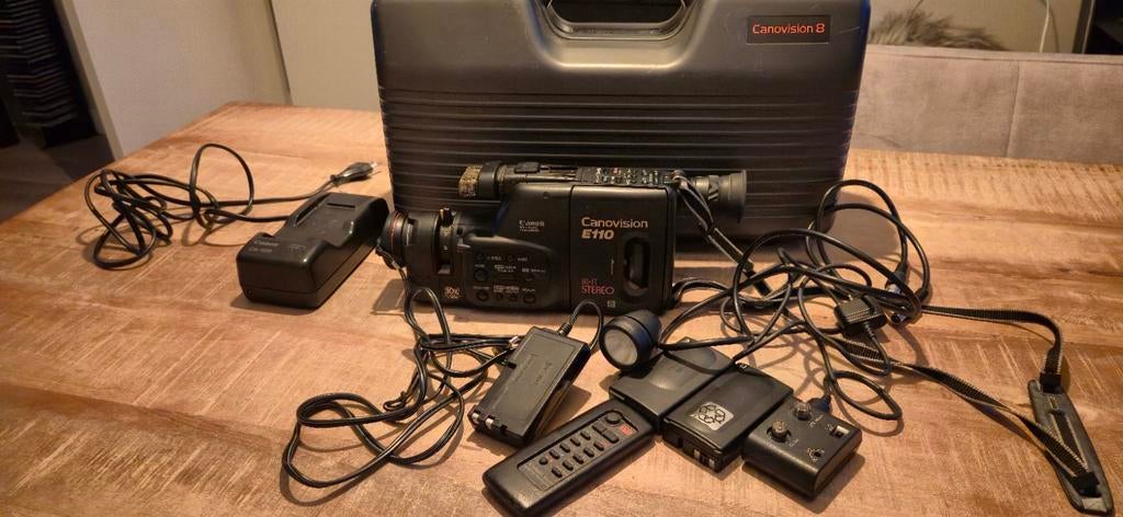 Vintage Canon Canovision E110 analoge 8 videocamera defect, Ophalen of Verzenden, 8mm, Camera