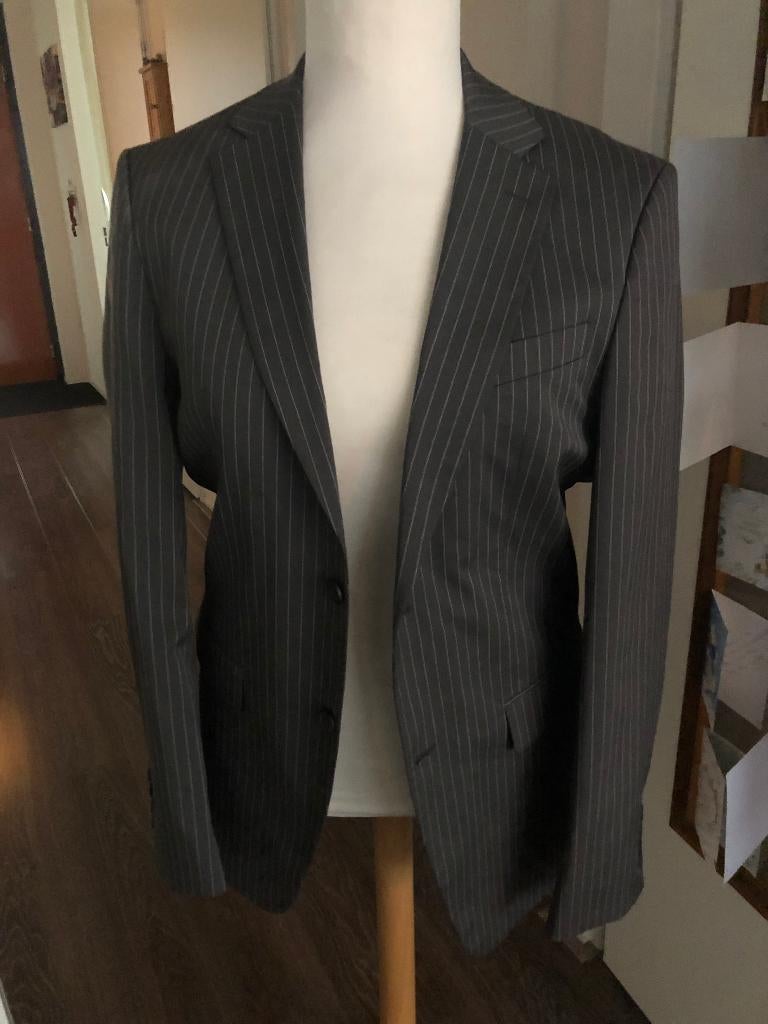 Heren Colbert Angelo Litrico, Kleding | Heren, Kostuums en Colberts, Angelo Litrico, Ophalen of Verzenden, Zo goed als nieuw, Grijs