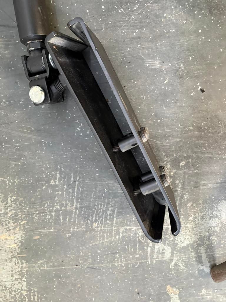 T-bar row en handvat 50 mm, Ophalen, Gebruikt, Zwart grijs, Overige typen