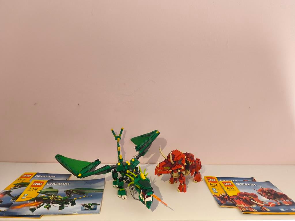 Lego creator sets. Dino, draak en meer dieren, Ophalen of Verzenden, Zo goed als nieuw, Complete set, Lego