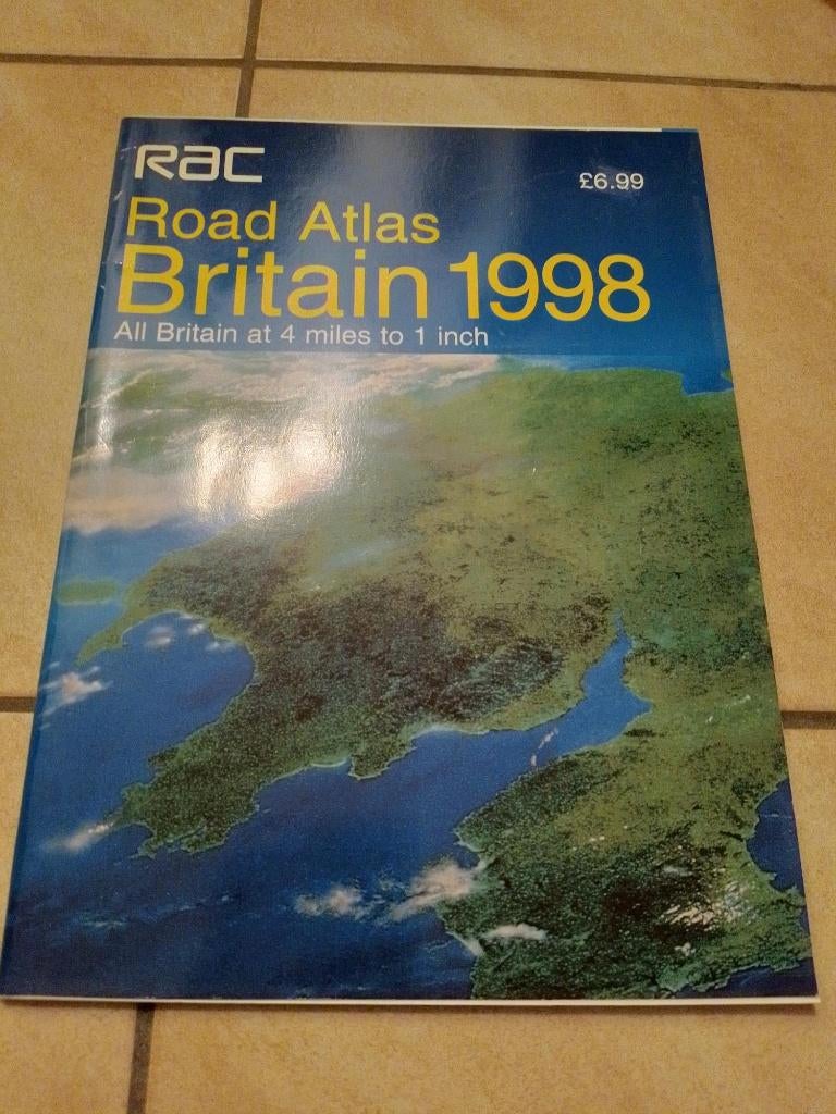 wegenatlas van Groot Brittannië, Boeken, Atlassen en Landkaarten, Zo goed als nieuw, Landkaart, Verenigd Koninkrijk, 1800 tot 2000