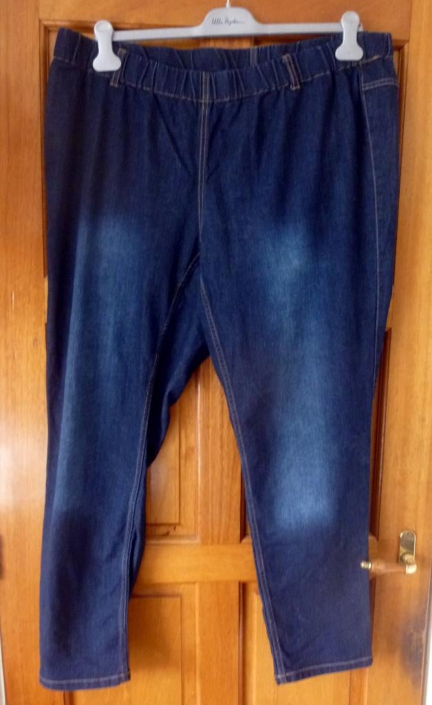 spijkerbroek - z.g.a.n. - Ulla popken - 2 - maat 5, Kleding | Dames, Grote Maten, Blauw, Ulla Popken, Ophalen of Verzenden, Zo goed als nieuw