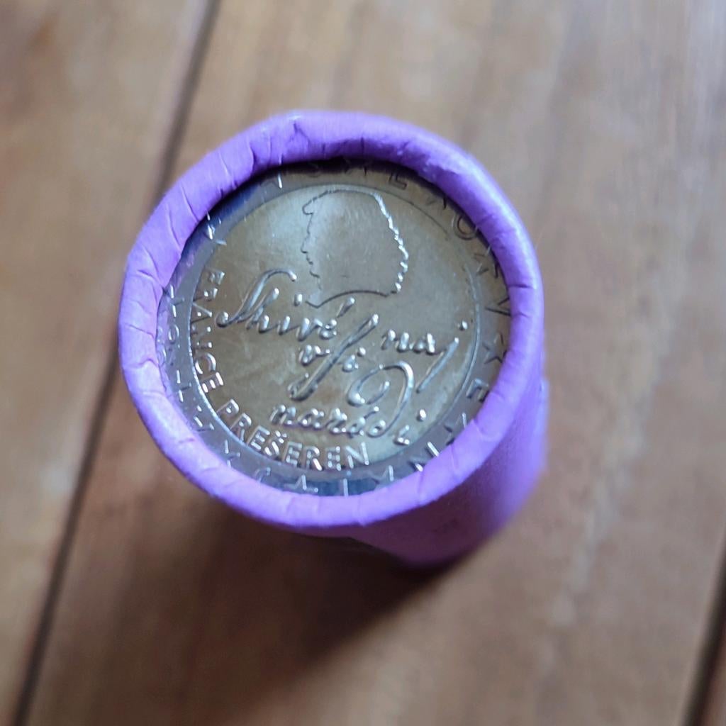 Frisse Zichtrol 25x 2 euro Slovenië 2007 UNC France Preceren, Ophalen of Verzenden, Slovenië, 2 euro, Setje