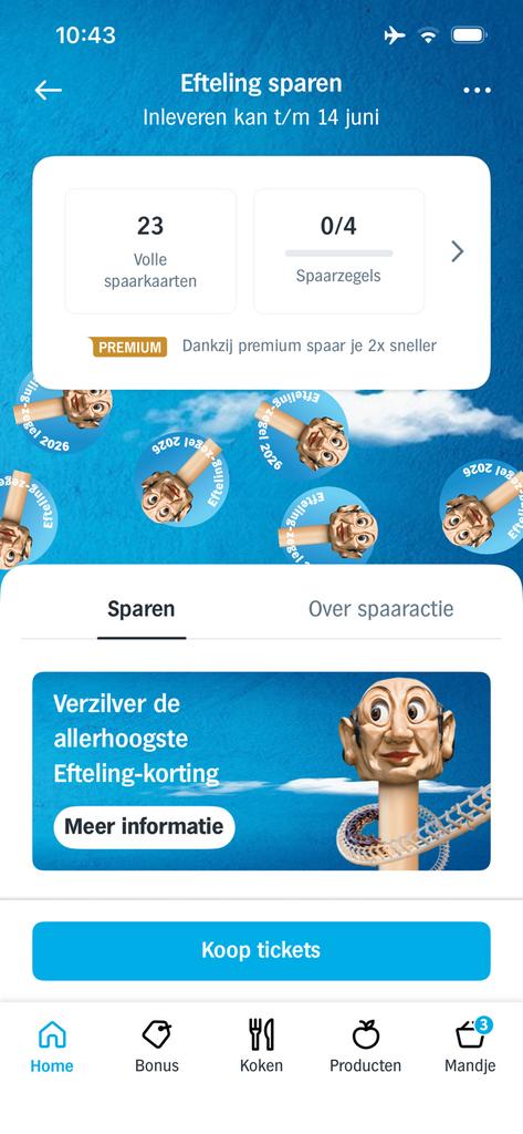 Ruim 20 volle kaarten Efteling spaarzegels Albert Heijn, Albert Heijn, Verzenden