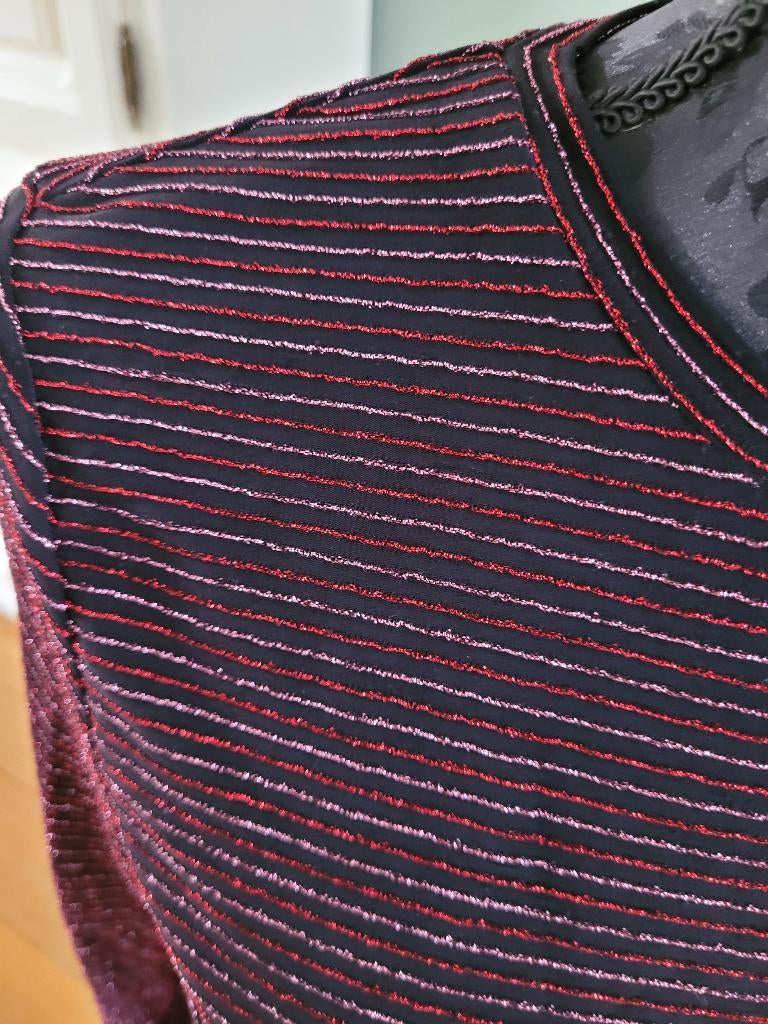 MY JEWELLERY glitter streep truitje trui top maat M zgan, Kleding | Dames, Maat 38/40 (M), My Jewellery, Ophalen of Verzenden