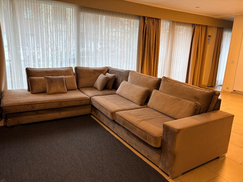 Hoek salon, Huis en Inrichting, Banken | Sofa's en Chaises Longues, Ophalen, Gebruikt, 75 tot 100 cm, Minder dan 150 cm