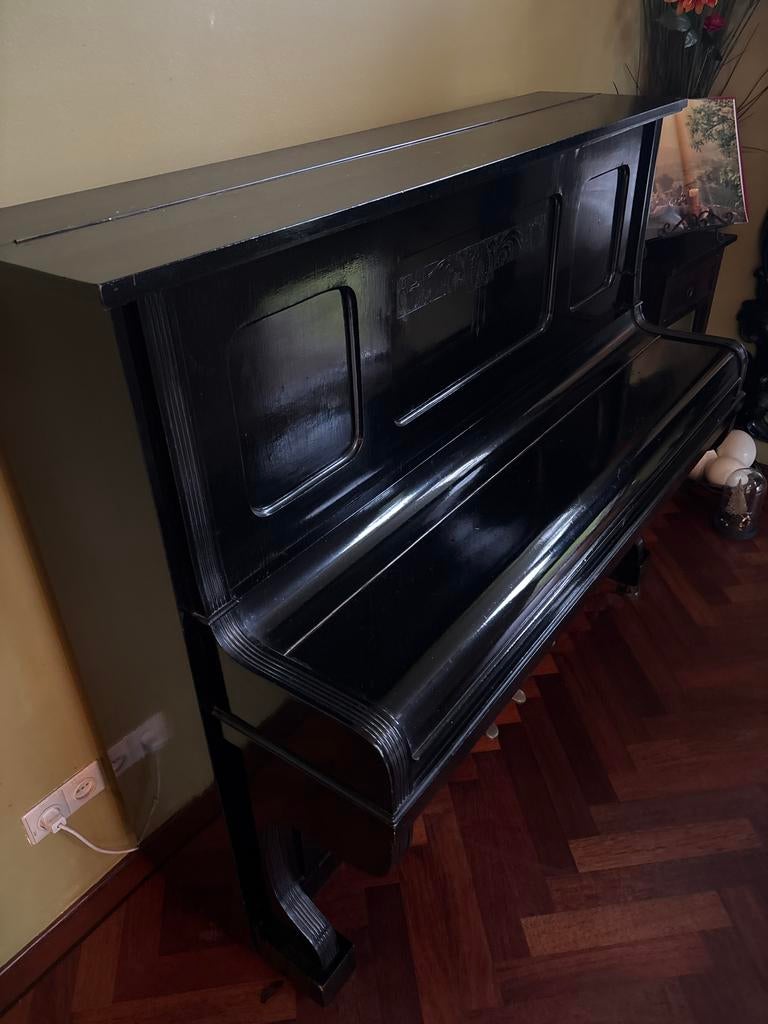Gratis ophalen Zwarte piano Carl Ebel, Sohn, Gera, Muziek en Instrumenten, Piano's, Ophalen, Gebruikt, Zwart, Piano