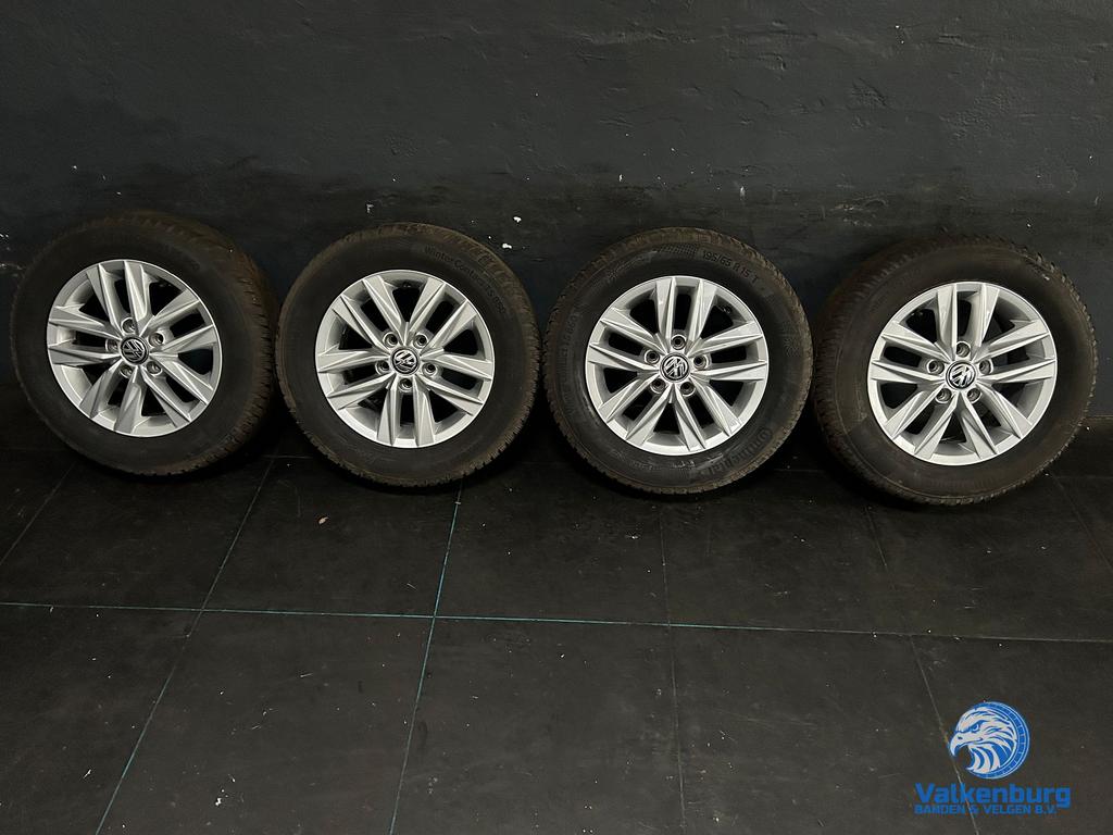 6-7mm! Originele VW Caddy Colundra 15 inch velgen 5x112 wint, Gebruikt, 15 inch, -, -
