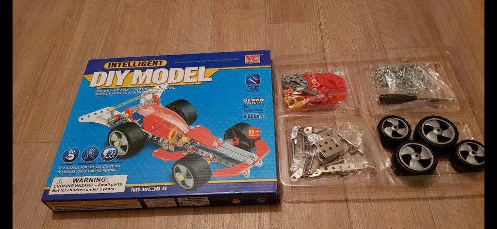 DIY Model Raceauto Bouwpakket - Intelligent Speelgoed, Auto, Groter dan 1:32, Nieuw, Ophalen