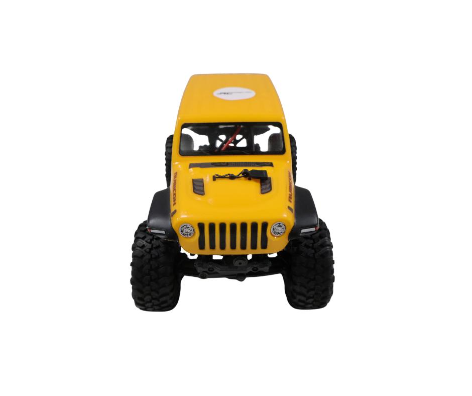 Axial SCX24 Jeep Wrangler Geel 1/24, Elektro, Auto offroad, Ophalen of Verzenden, Zo goed als nieuw