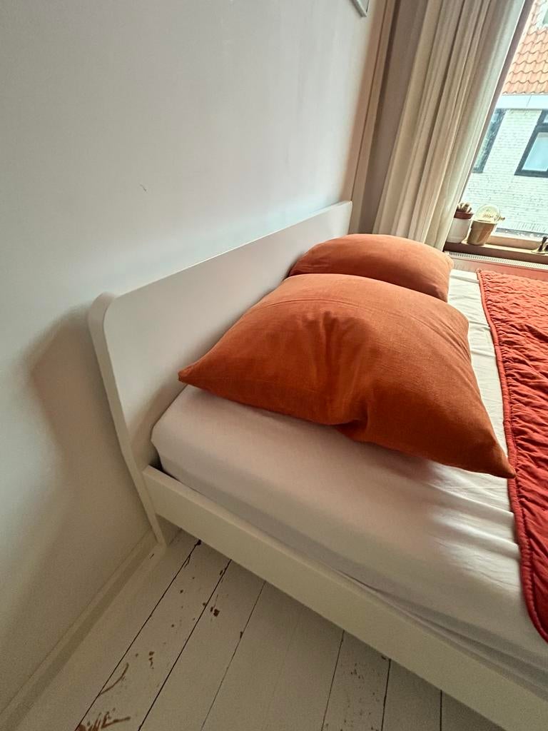 Bed Ikea Malm - 160/200cm, Ophalen, Wit, Tweepersoons, Zo goed als nieuw