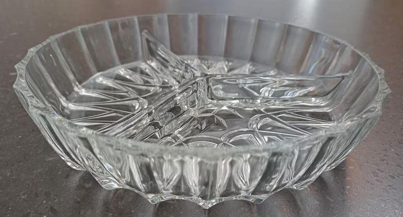 Snack schaaltje / serveerschaal zgan, Ophalen of Verzenden, Overige stijlen, Glas, Schaal of Schalen