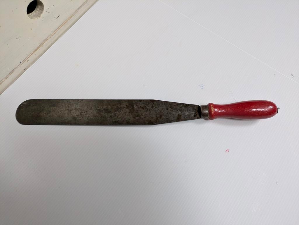 Antiek pannekoeken mes keukengerei, Ophalen of Verzenden, Gebruikt