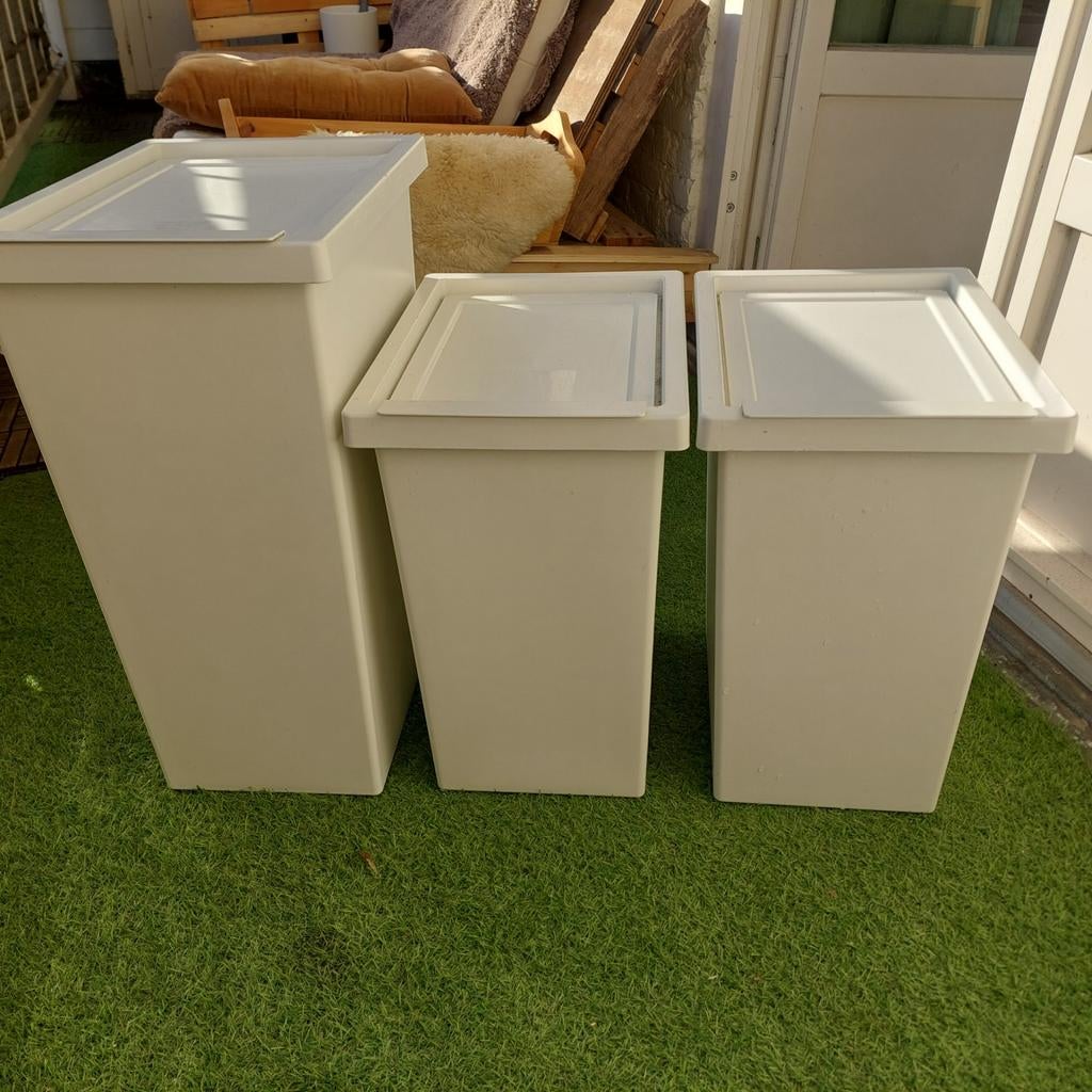 3x Filur Ikea bakken wit, Ophalen, Kunststof, Minder dan 50 cm