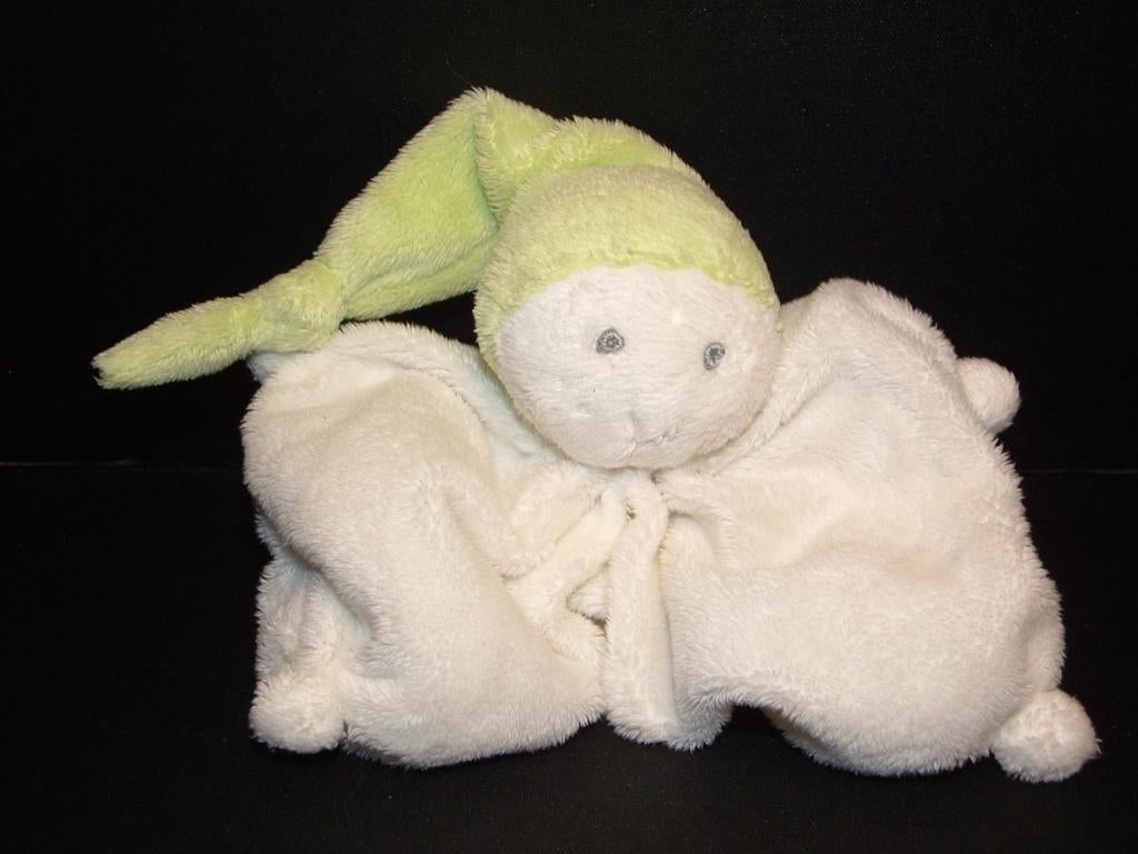 DIFRAX POPJE KNUFFELDOEKJE VELOURS WIT MET BOL, Ophalen of Verzenden, Nieuw, Overige typen