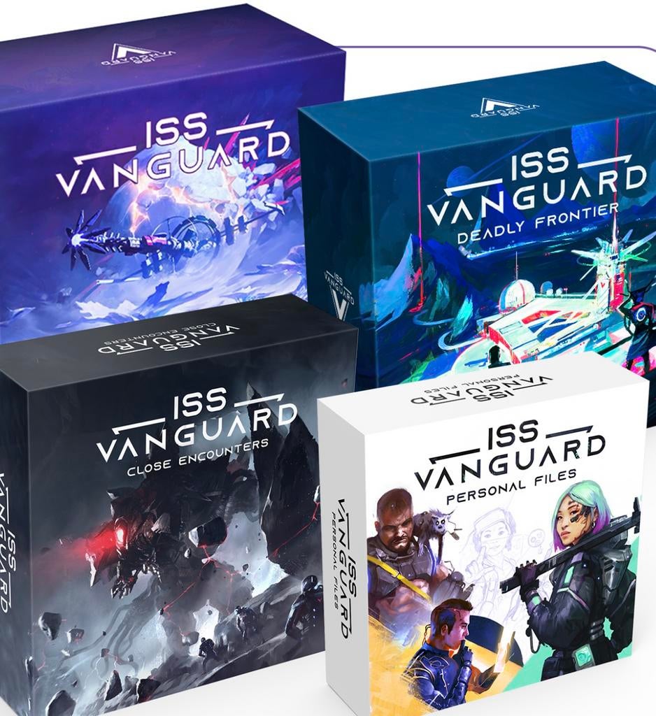 Iss Vanguard met uitbreidingen, Hobby en Vrije tijd, Gezelschapsspellen | Bordspellen, Ophalen of Verzenden, Zo goed als nieuw