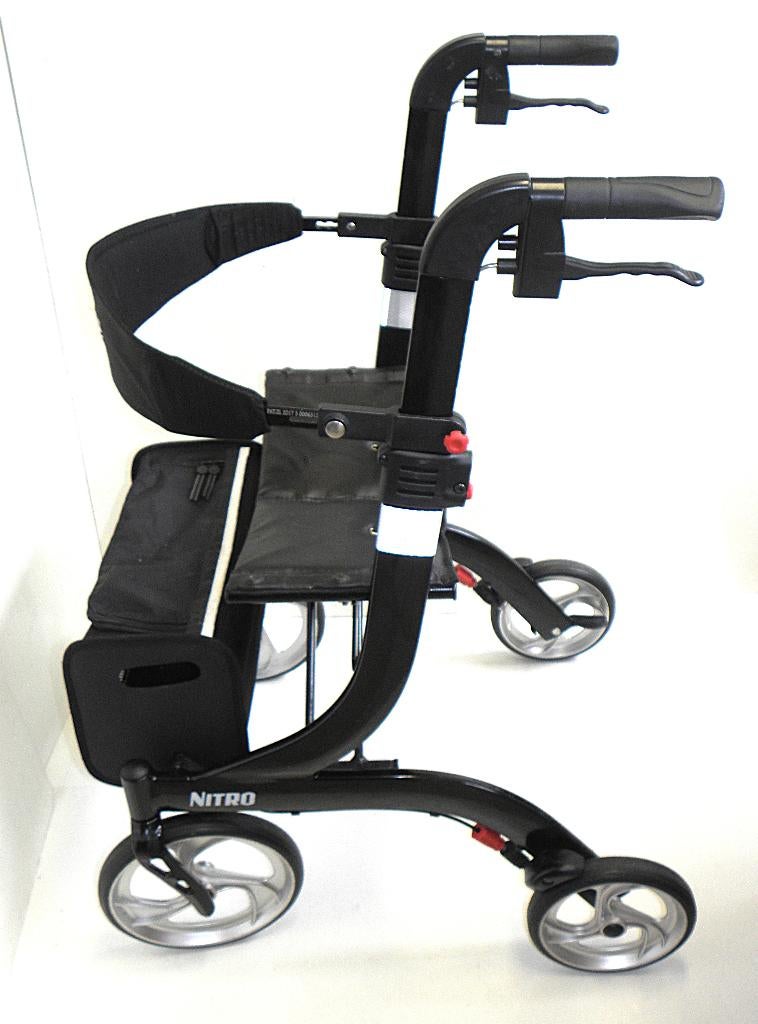 Nette zwarte Drive Nitro rollator model M, Ophalen of Verzenden, Lichtgewicht, Zo goed als nieuw