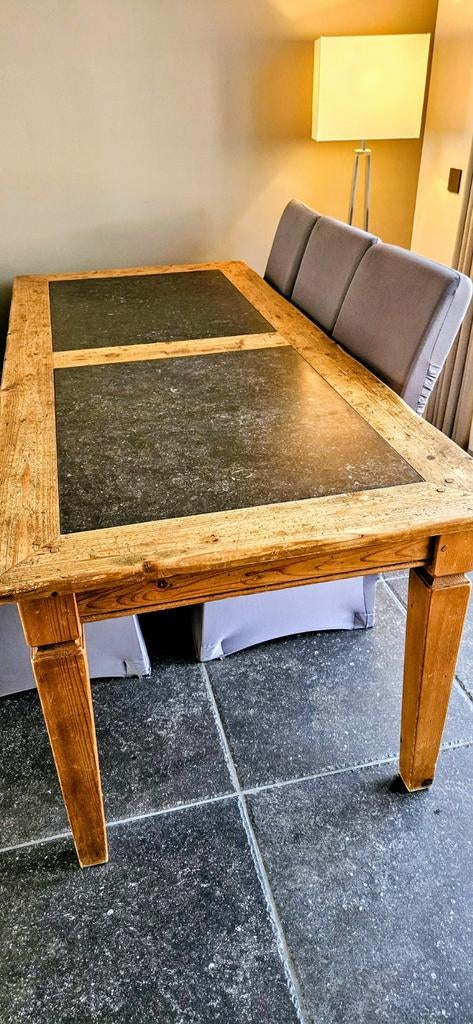 Prachtige Kloostertafel, Huis en Inrichting, Tafels | Eettafels, Ophalen, Gebruikt, Past in landelijk/Industrieel, 200 cm of meer