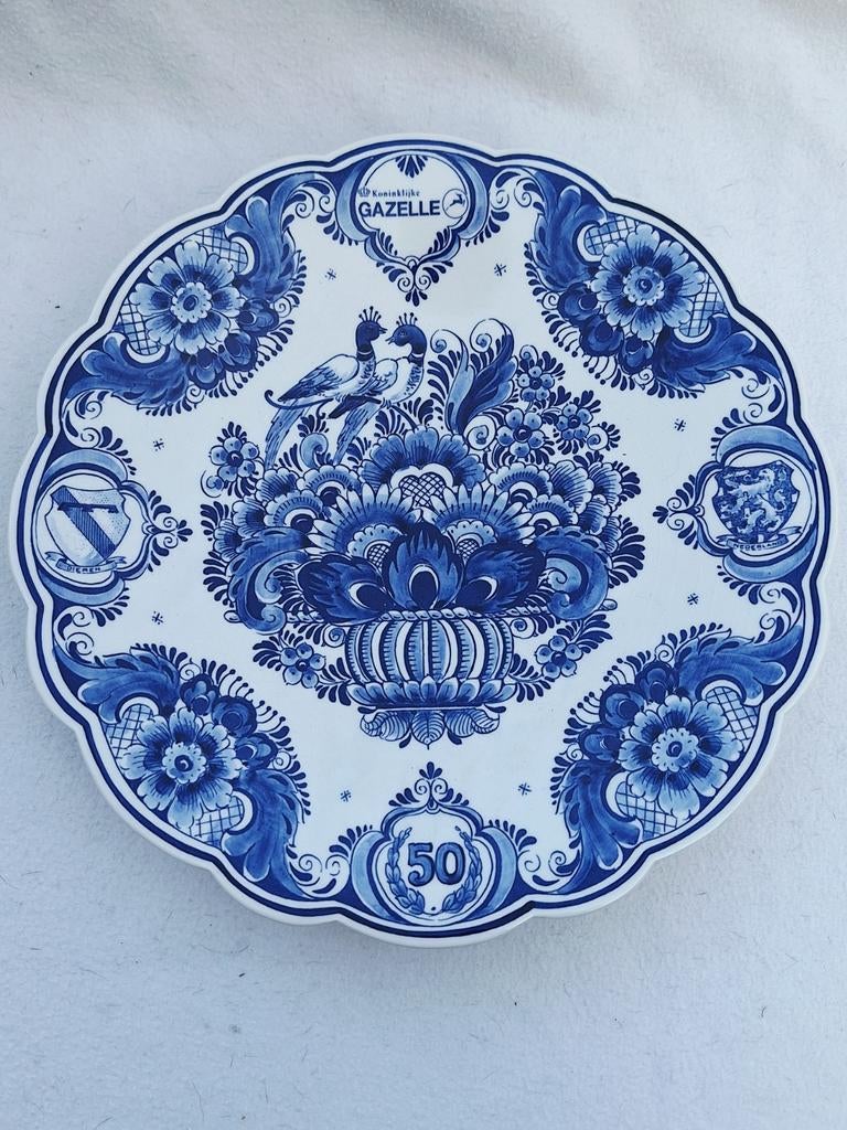 Wandbord Koninklijke Gazelle voor medewerker, Ophalen of Verzenden, Reclamebord