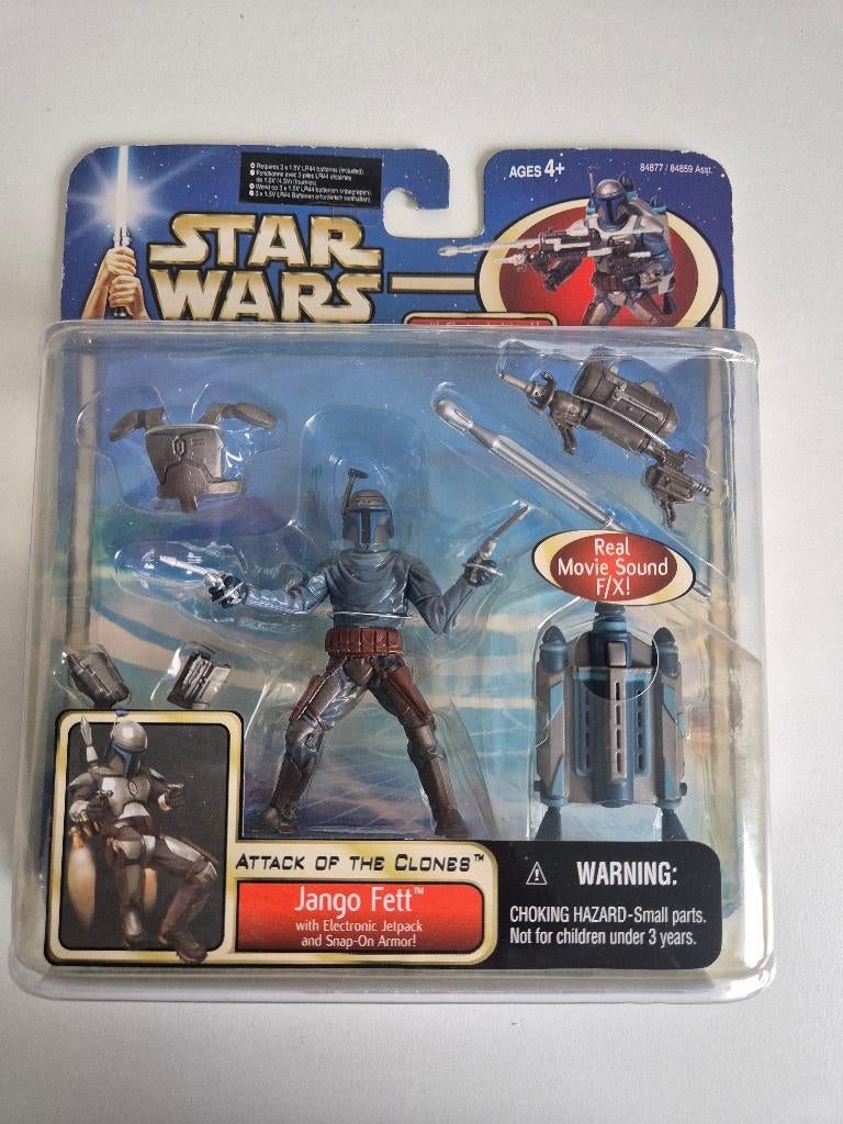 Star Wars Saga 02 Jango Fett with Electronic Jetpack, Ophalen of Verzenden, Nieuw, Actiefiguurtje